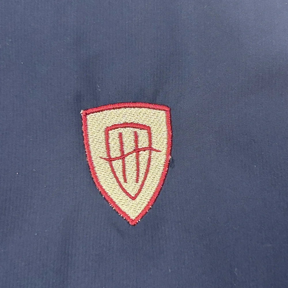Ping Men’s Performance Dynamics Navy and Beige Zip Golf Vest XXL H Crest‎